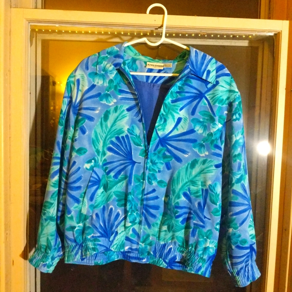 Vintage Alfred Dunner Zip-Up Floral Jacket